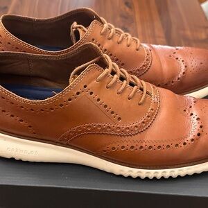 Cole Haan Tan Leather Oxfords